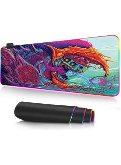 Buy Gaming Mouse Pad -Hyper Beast Rgb Extended Size Xxl For Keyboard And Mouse (80×30 Cm) in Egypt