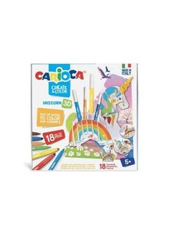 Buy Double Tip Pens Markers 18 Pcs Multicolour in Egypt