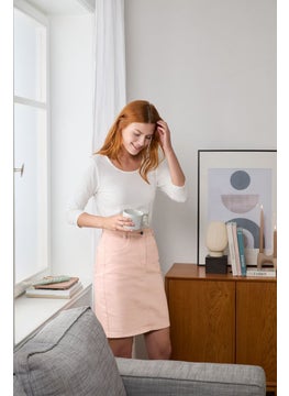 اشتري Women Solid Denim Mini Skirt, Pink في الامارات