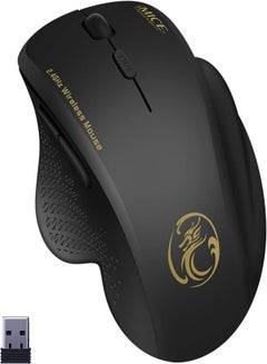 Buy Wireless Mouse, Mione 2.4G Portable Optical Mouse Wireless with USB Receiver, 3 Adjustable DPI Levels, Quiet Ergonomic Wireless Computer Mouse Compatible with PC, Laptop, Desktop in Saudi Arabia