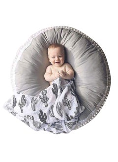 اشتري Big Circle Baby Floor Pillow For Kids Round Stuffed Plush Back Seat Cushion في الامارات