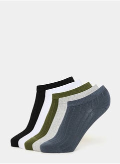 اشتري Pack of 5 - Ribbed Shoe Liner Socks في السعودية