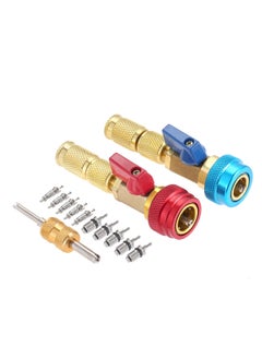 اشتري R134A Valve Core Quick Remover Installer, High Low Pressure Valve Core Remover Tools Kit for R13A Refrigerant Air Conditioner System في الامارات