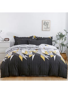 Buy 6-Piece King Size Duvet Cover Set|1 Duvet Cover + 1 Fitted Sheet + 4 Pillow Cases|Microfibre|NAPA in UAE