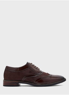 Buy Wing Cap Detail Formal Oxford Lace Ups in Saudi Arabia