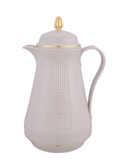 Buy Plastic Coffee/Tea Flask 0.6 Liter Brown/Gold in Saudi Arabia