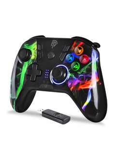 Buy EasySMX 2.4G Wireless Game Controller Joystick for PC/PS3/Nintendo Switch/Android/Tesla/Vista/TV Box/Steam, Rechargeable , M customized Muttons Dual shock, Turbo in Saudi Arabia