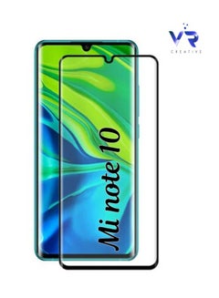 Buy Tempered Glass Screen Protector For Xiaomi MI Note 10 Clear/Black in UAE