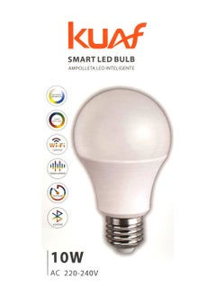 اشتري KAUF 10W LED Smart Bulb Alexa & Google Assistance Controllable-Multicolor في الامارات