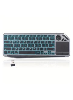 اشتري Ultimate Dual-Mode Wireless Keyboard: Arabic & English, 7-Color Backlight, Touchpad - Smart TV, Tablets, Computers في الامارات