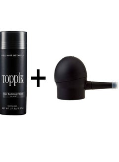 Buy Toppik Hair Building Fibers Black With Applicator 27.5 G in Egypt