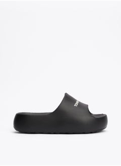 Buy Women's Chunky Pool Slides - EVA, Black in Saudi Arabia