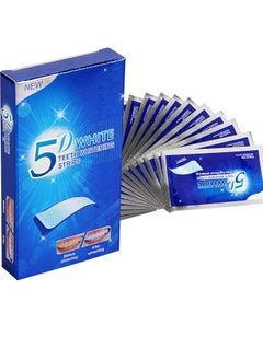 اشتري Teeth Whitening Strips, Elastic Gel Teeth Whitening Kit, Smile Whitening Strips for Against Yellow Teeth, Coffee Stains Dental, Black Teeth (Mint Flavor, 7Packs, 14Strips) في السعودية