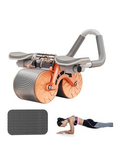 اشتري COOLBABY Automatic Rebound Ab Wheel Roller with Elbow Support Silence Abdominal Wheel Trainer for Home Exercise Gym Fitness Equipment في الامارات