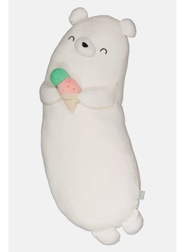 Buy Long Bear Cushion 77 x 37 cm, White in UAE