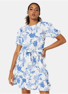 Buy Lorna Floral Print Mini Dress in UAE