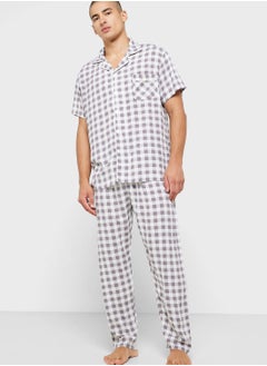 Buy Check Pyjama Set in Saudi Arabia