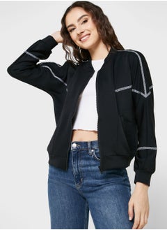 Buy Jacket With Contrast Trims in UAE