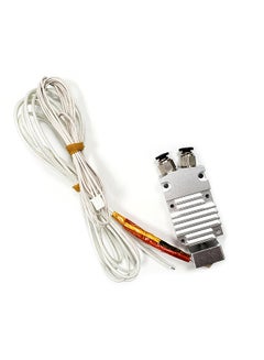 Buy 2 in 1 Out Dual Color Hotend Extruder Kit with Heater Wire Thermistor 0.4mm Brass Nozzle 24V for 2E Model 3D Printer in UAE
