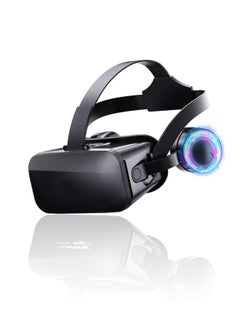 اشتري 3D VR Virtual Reality Headset Support 720°Panorama Large Screen an-ti Bluelight Adjustable Pupil Distance Preven-t Fatigue Goggles for 4K Movies Games VR Glasses في السعودية