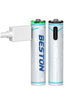 Buy Beston AAA 1.5V USB-C Rechargeable Lithium Batteries 3AC-18 (2-Pack) in Egypt