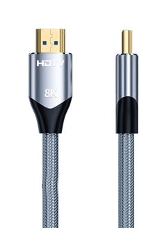 Buy 8K HDMI Cable 2.1 48Gbps 60Hz 2 Meters for Tv Monitor Computer Laptop Projector in Saudi Arabia