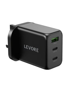 Buy Dual Type C Port 65W With USB Port 30W Wall Charger in Saudi Arabia