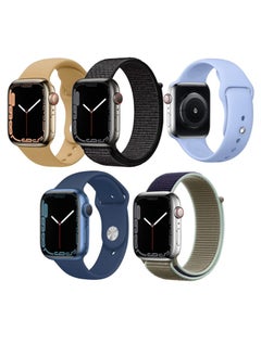 Buy 5pcs Watchband Replacement for Apple Watch 49/45/44/42mm Series 8/7/6/5/4/SE in UAE