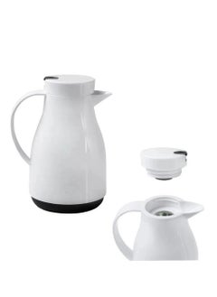 Buy Thermos for tea and coffee, 1 liter, bright white color 19-49958 in Saudi Arabia