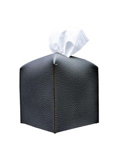 Buy Elegant Car Creative Tissue Holder Leather Case Black in Saudi Arabia