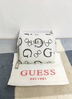 Buy GUESS Women Brand Logo Printed Zip Around Wallet in Saudi Arabia