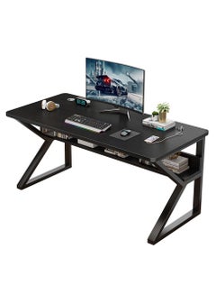 اشتري Desk with Power Outlet,Ergonomic Home Office Desk,Black(100*76*60) في الامارات