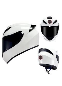 Buy Full Face Motorbike Helmet Motorcycle Adult Rider Biker Sports Crash Helmet in UAE