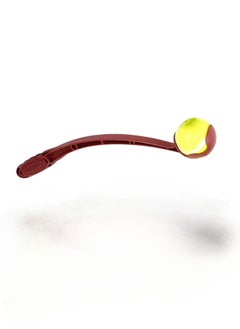 Buy DXGEARS Cricket Ball Thrower Speed Bowling for Batting and Fielding Practice Play with Tennis and Leather Balls Maroon Color in UAE