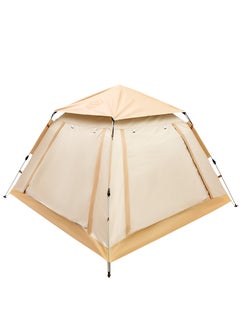 Buy Easy Setup Pop Up Camping Tent-Double Layered D210 Polyester with Anti-UV Coating, Dust and Wind Proof, 240L x 240W x 155H cm, 4.5kg, Water-Proof, Automatic in UAE