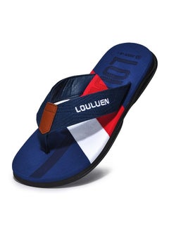 Buy Men's Summer Flip-flops Antiskid Cool Mop Blue in Saudi Arabia