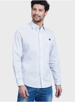 Buy Geo Print Regular Fit Shirt in UAE