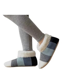 Buy Slipper Socks,Fuzzy Sherpa Lined House Slippers with Thick Soft Soles ,Cozy Warm Indoor Knit Gripper Sock Set Non Slip BottomsJJ-TX0002 in Egypt