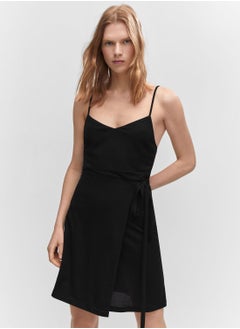 Buy Tie Detail Strap Dress in UAE