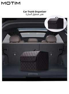 Buy Collapsible Car Trunk Organizer and Storage Box Perfect for SUV Auto Vehicle Family Vans Black Red S in UAE