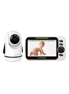 اشتري 5.0 Inches Color LCD Screen Video Baby Monitor With Remote Camera, Pan-Tilt-Zoom, Infrared Night Vision, Temperature Display في الامارات