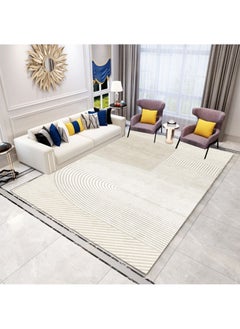 اشتري Modern Area Rugs Simple Short Pile Carpet Living Room Bedroom Rug Anti Slip Floor Carpet Home Decor 160*230CM في الامارات