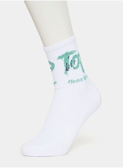 اشتري Graphic Print Crew Socks في السعودية