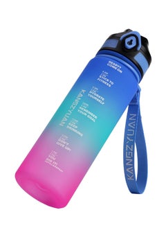 Buy Sports Water Bottle BPA Free 500ml Protein Shaker Outdoor Travel Portable Leakproof Drink Bottle Kids Student to Camping Office School Gym in UAE