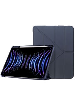 Buy Hybrid Folio with Pen Holder Transparent Back with Auto Sleep/Wake function Shockproof Slim Case Designed for iPad 10.2-inch 7/8/9th Gen in UAE