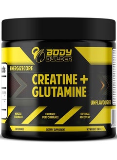 Buy Energizecore  Creatine + Glutamine Unflavored 30 Servings in Saudi Arabia