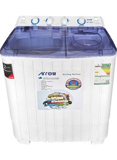 Buy Twin Tub Washing Machine - 10 kg Capacity - Top Load - Semi-Automatic - White - RO-11TTB in Saudi Arabia