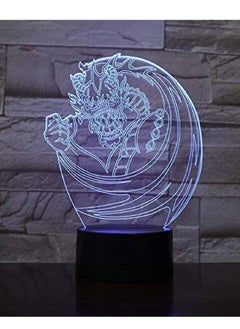 اشتري 3D LED Table Lamp Kids Gift Chinese Dragon Phoenix 3D LED Table Lamp Kids Gift Illusion Color Teenager Holiday Present t Light في الامارات