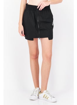 اشتري Women Sportswear Fit Brand Logo Mini Skirts, Black في السعودية