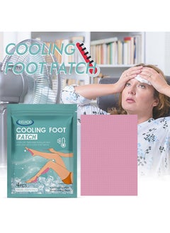 اشتري Cooling Foot Patch-Foot and Leg Pad for Cooling Patch, Relax and Relief Pain with an Ice Patch for Exhausting and Tired Legs, Calves, Ankles, 4PCS في الامارات